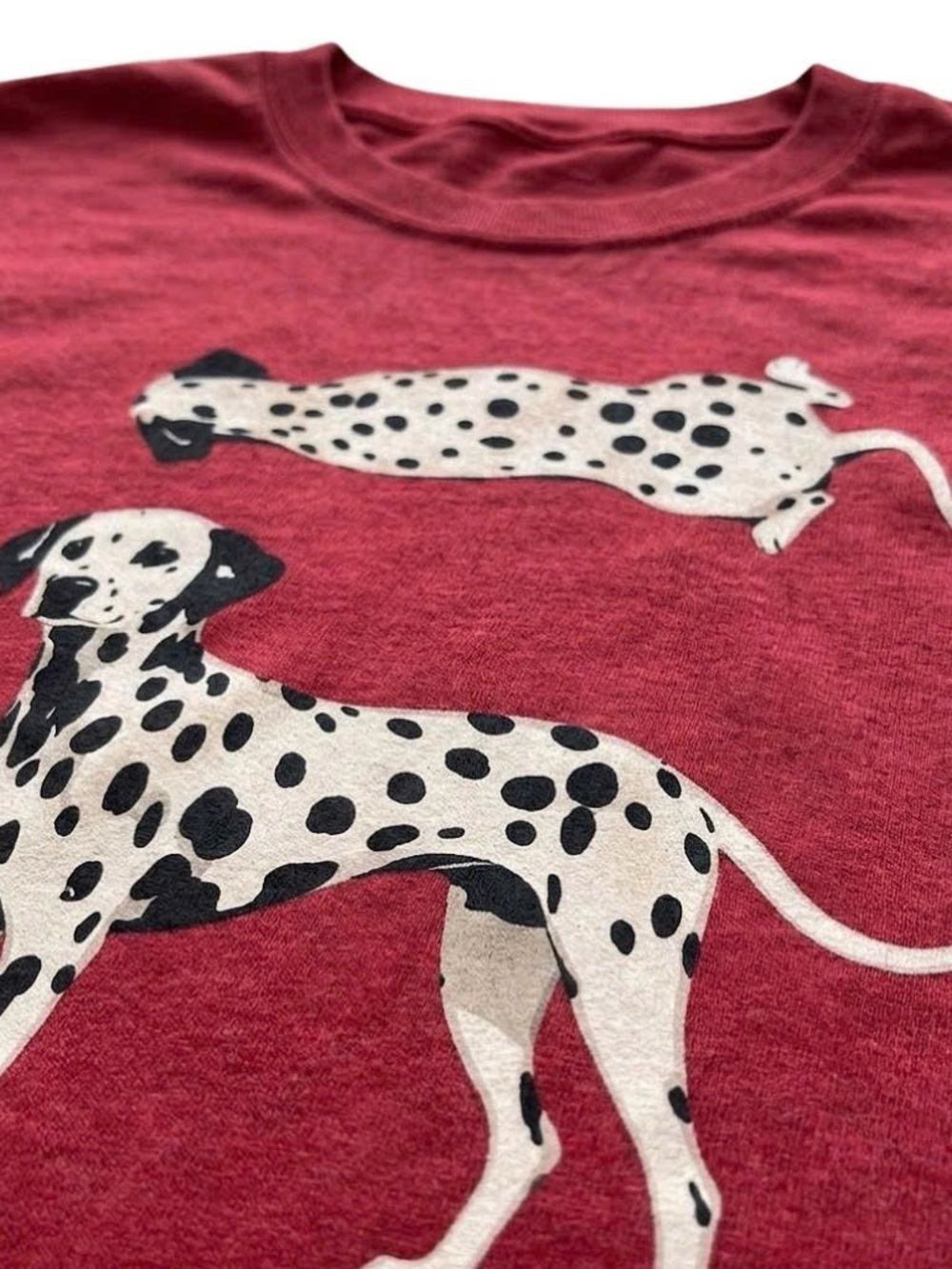 Dalmatian Graphic Dog T-Shirt in Red - Picture 2 of 2